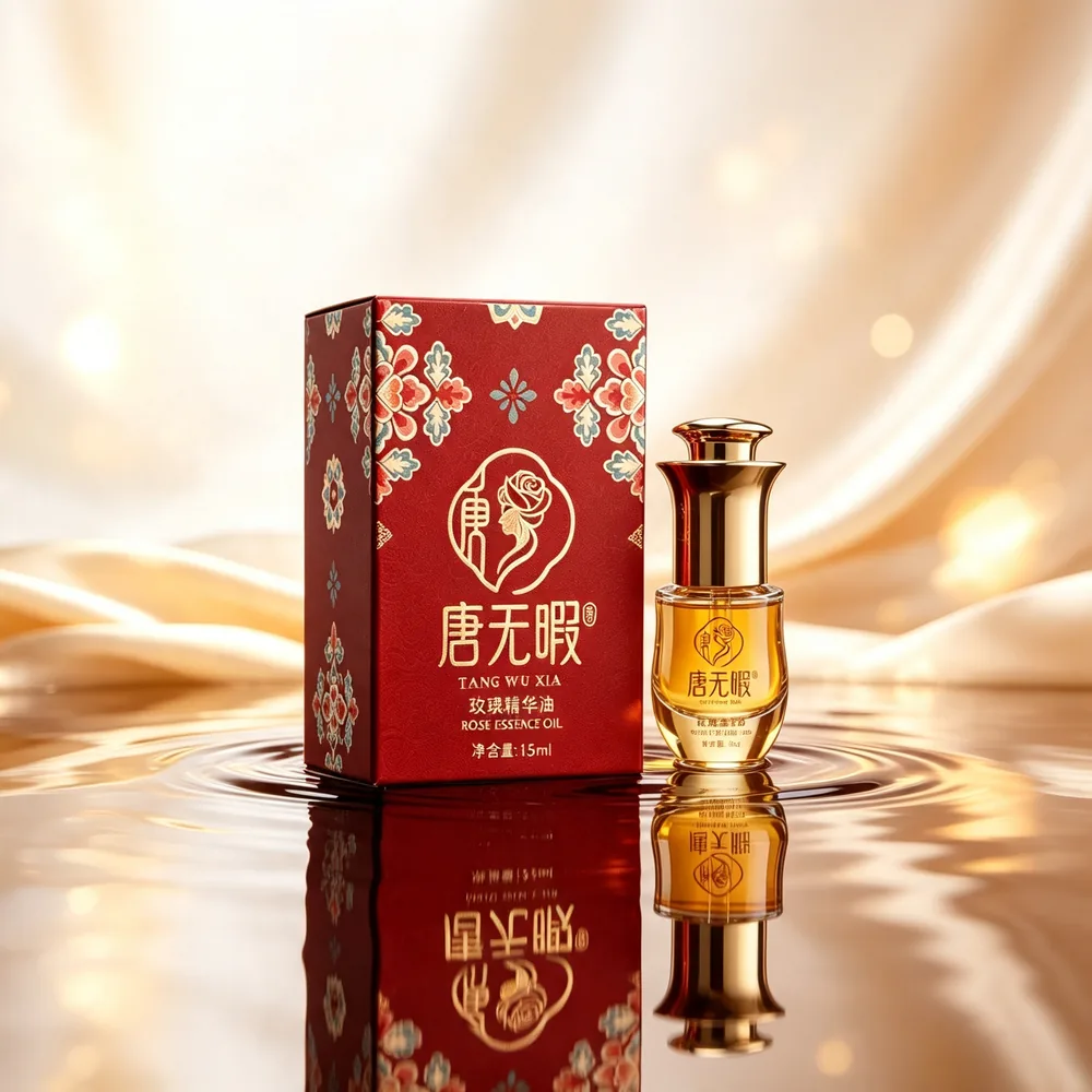 Rose essence oil single bottle